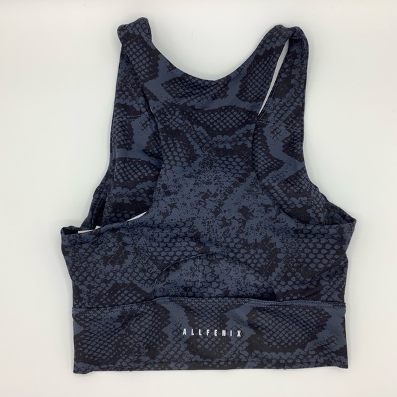 Anthropologie NWT ALL FENIX Long Yoga Sports Bra, Navy Blue Small - Picture 4 of 5